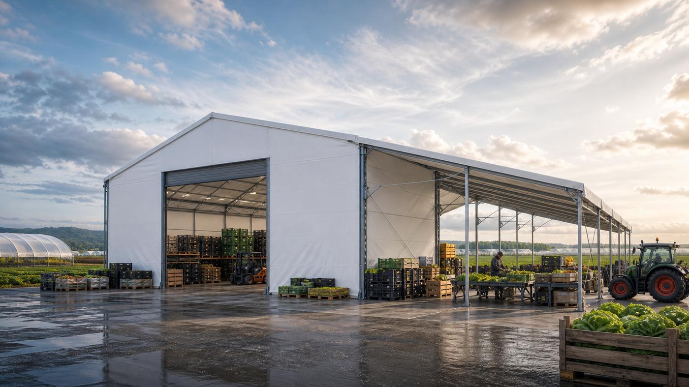 agro produce canopy warehouse