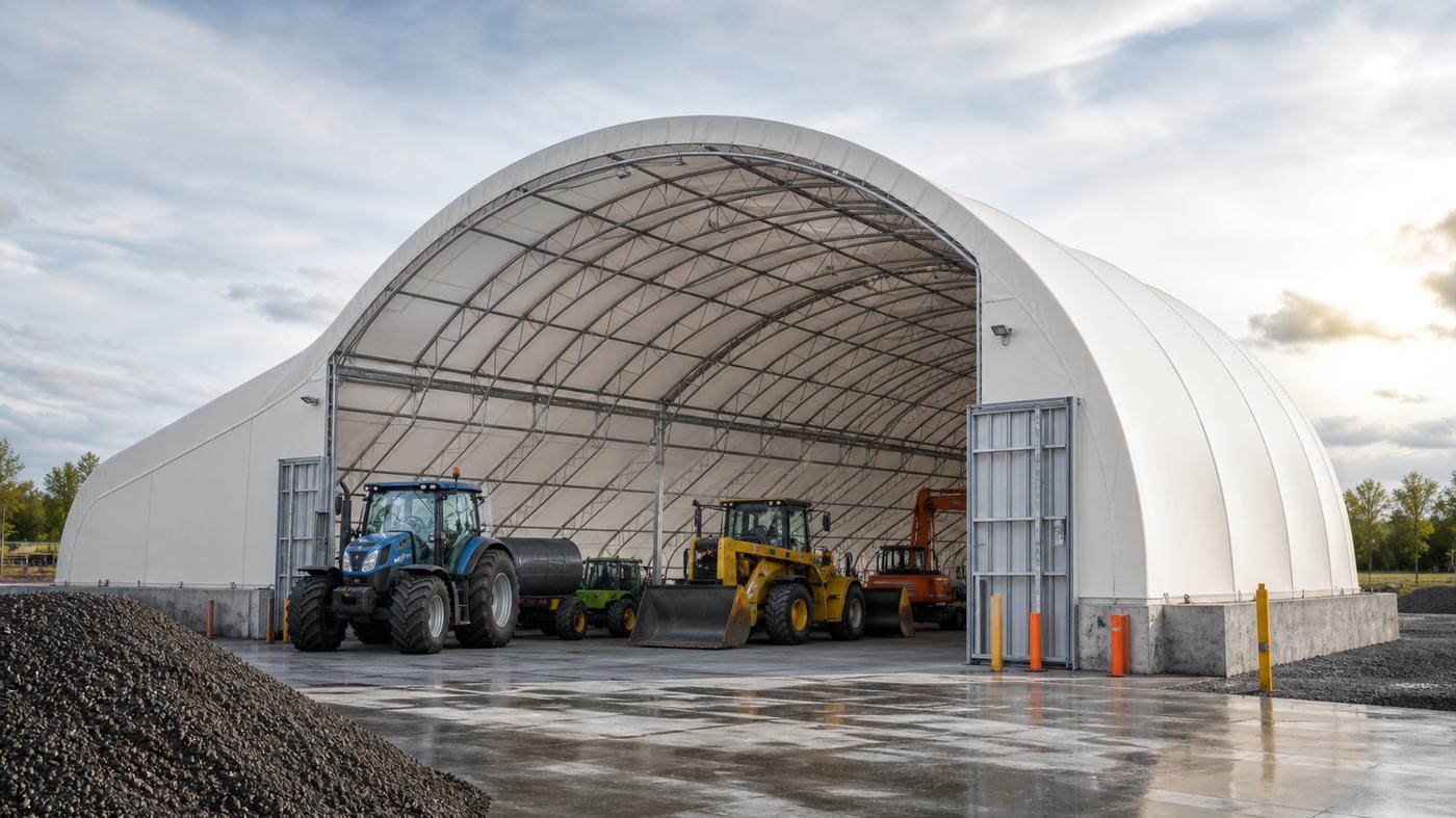 hangar arched machinery
