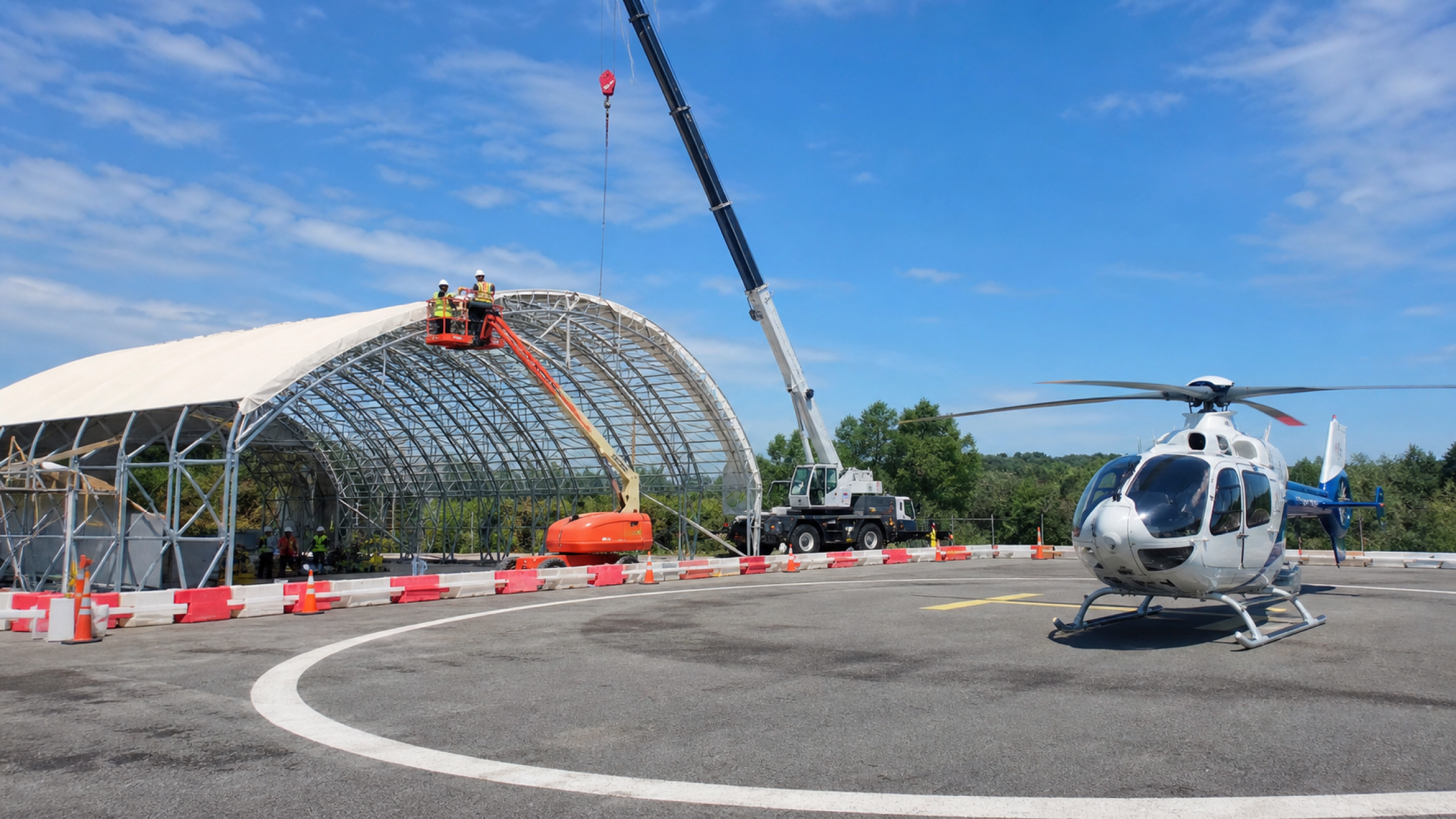helicopter shelter roof install (montage-20)