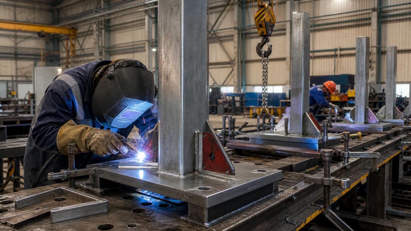 base plates tack welding (production-20)