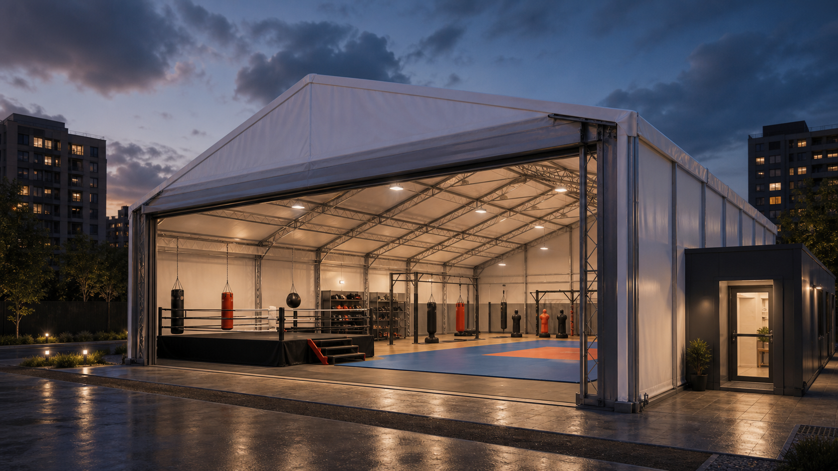 martial arts boxing center (sport)