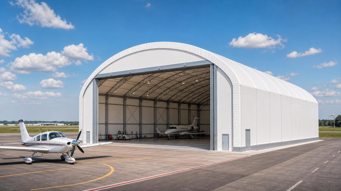 aircraft hangar exterior (tz-60)