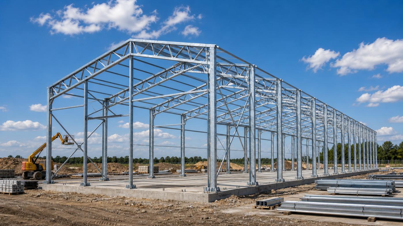 metal frame hangar construction (tz-60)